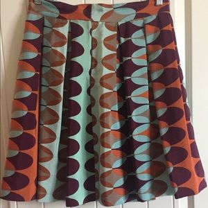 Anthropology Fall skirt lined. Size 10 but runs SM